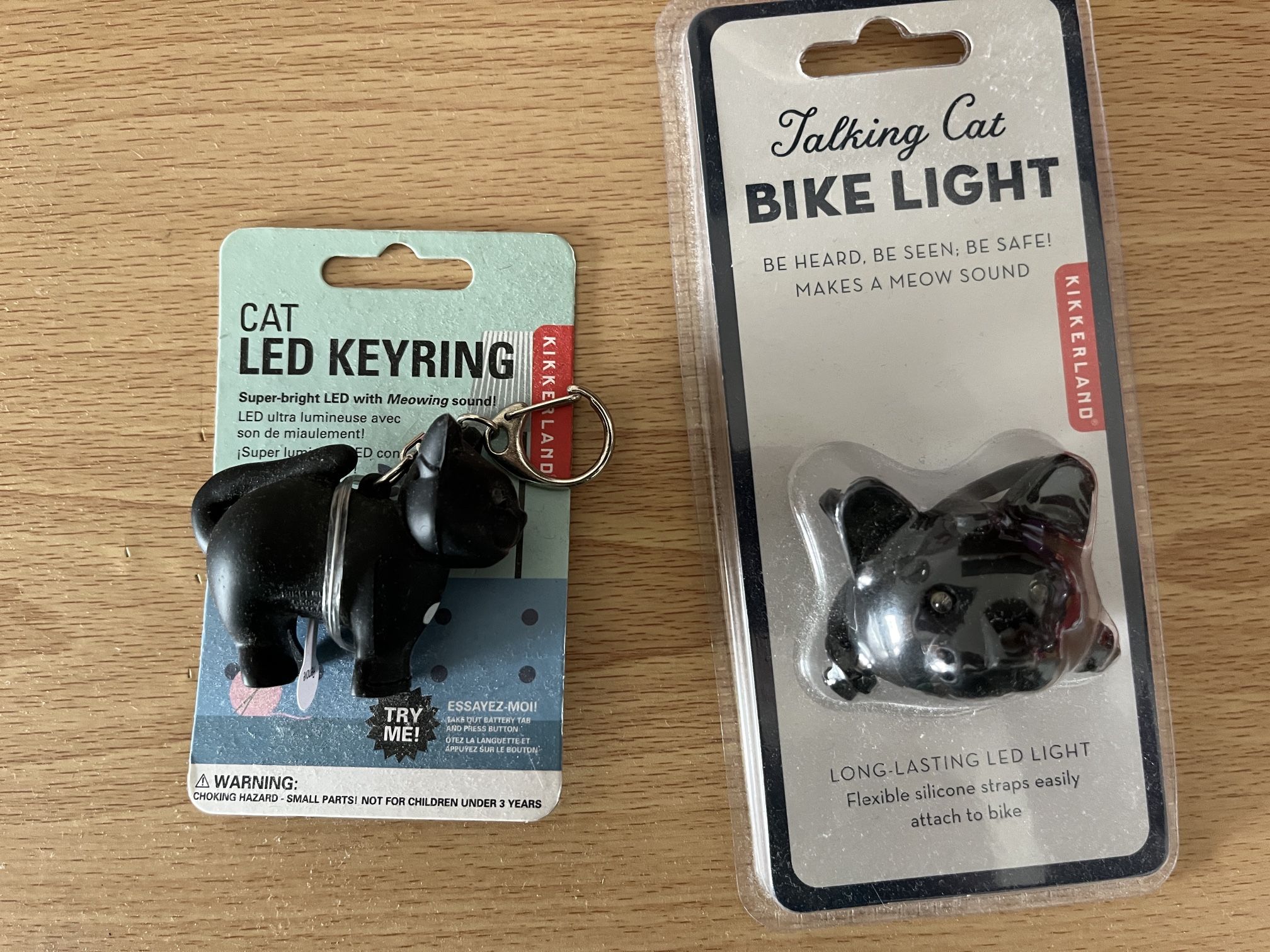 Cat LED Keyring And Bike Light