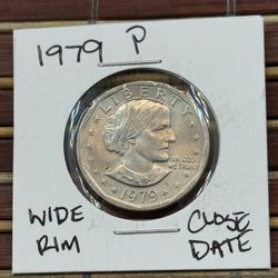 SBA 1979 P Wide Rim Close Date Dollar