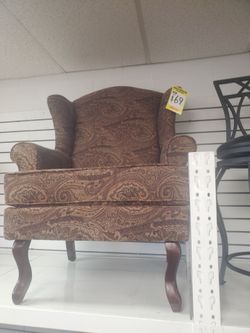 Paisley Wingback Accent Chair
