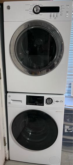 GE front load washer and dryer set