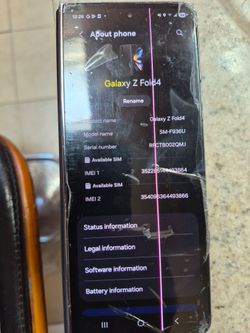 Galaxy Z fold 4 as is
