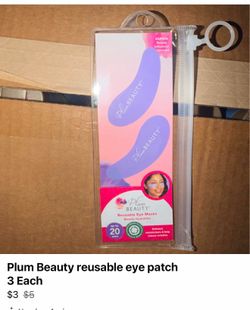 Plum beach reusable eye patch