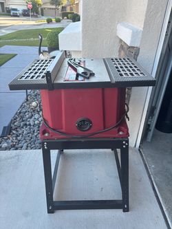 Table saw with stand