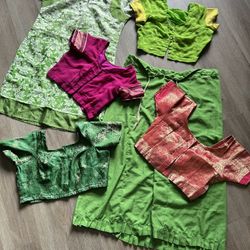 A Set Of 6 Woman’s Variety Set Of Satin  One Of A Kind Made Size S/m Set