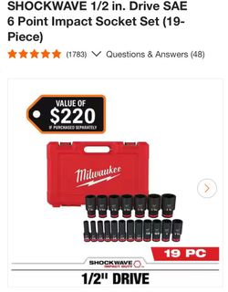 Milwaukee 1/2 SAE Impact Sockets