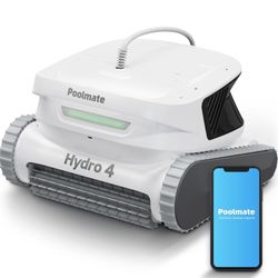 Brand New    Hydro 4 Corded Robotic Pool Cleaner, Pool Vacuum for Inground Aboveground Pools, 4.1L Filter Basket, Floor Wall Waterline Cleaning, Pool 