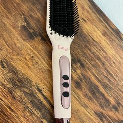 L’ange Le Vite Ceramic Hair Brush Straightener Blush Rose