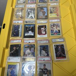 19 Baseball Slabs Lot -$200 PSA Graded