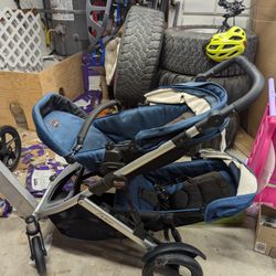 Blue B-Ready Double Stroller