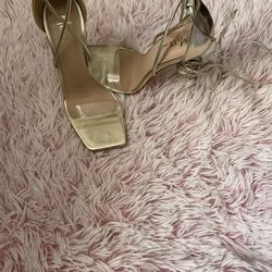 Gold Modern Heels 