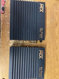 MTX Blue Thunder PRO 504 & PRO 1502 Amplifiers