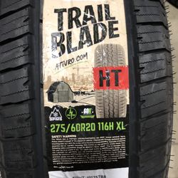 Brand New Tires (1) Atturo Trail Blade HT (275/60R20) (Single) ($137)