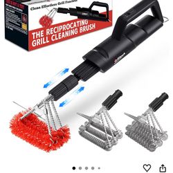 New  Grill spark Two Speed Reciprocating  BBQ Grill Brush