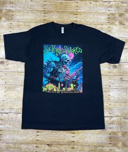 Sick New World T-Shirt Mens XL Black 2023 Las Vegas Festival Band Lineup Shirt