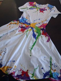 Fun Splash Paint Graphic Dress Size Small