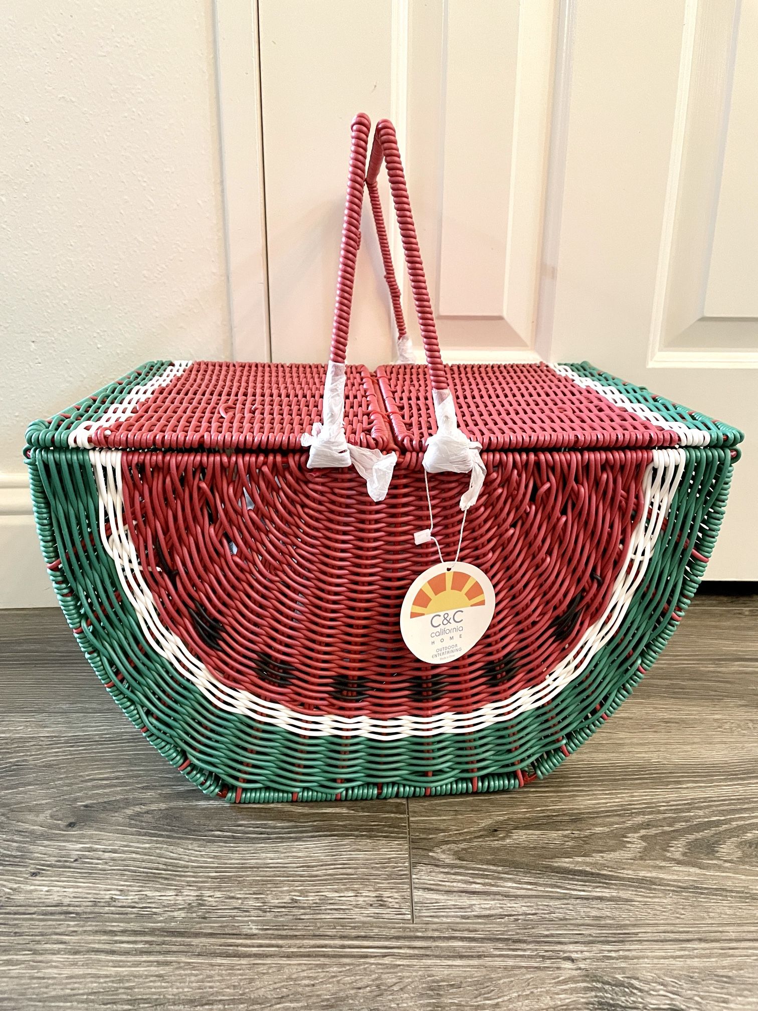 BRAND NEW C&C California Watermelon Picnic Basket