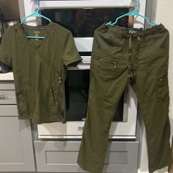 Koi Lite Women’s Scrubs Olive Green Size XS