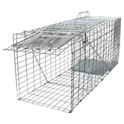 SZHLUX 32" Folding Live Animal Trap Humane Cage for Cats Raccoons New