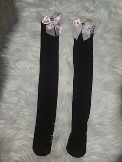 Women's Overknee Stockings with Bow