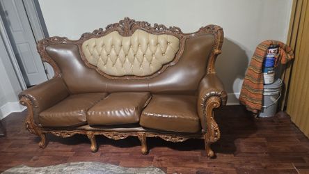 2 Pcs Leather Couch-Good Condition-$450