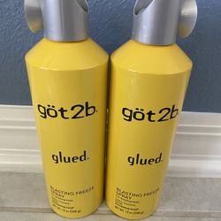 2 Brand New Got2b Glued Blasting Freeze Spray 