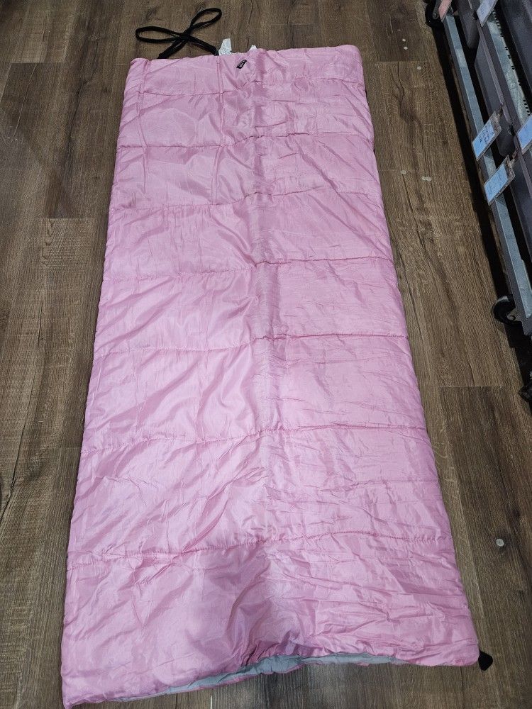 Pink sleeping bag
