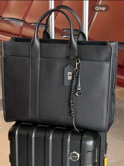 Coach hard tote bag