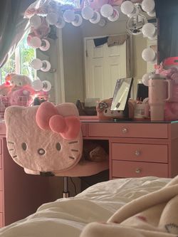 Pink vanity