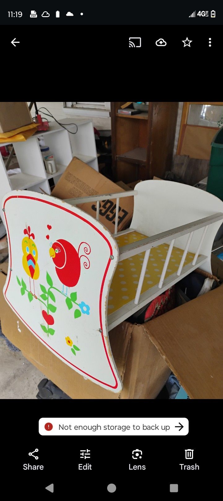 Awesome Baby Doll Crib 16"X16"X21"