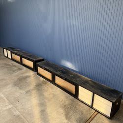 (2) Midcentury Modern Vintage Tv Console