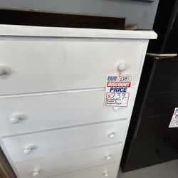 Solid Wood Dresser 5 Drawers Different Colors Available 