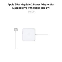 85W MagSafe 2 Power Adapter Original from Apple, Brand New!