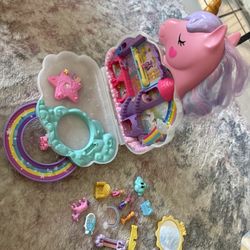 Mattel Polly Pocket Unicorn Party Playset