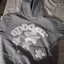 Grey Sp5der Hoodie Size S