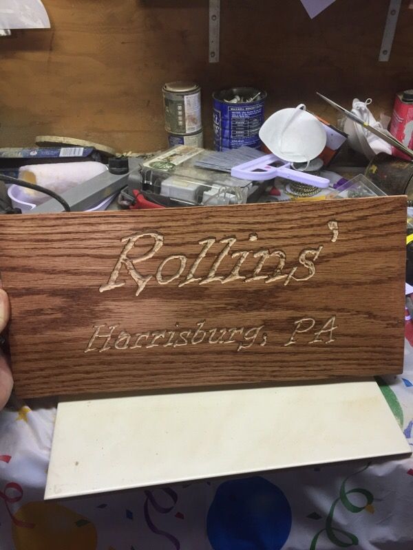 Hand made wood signs