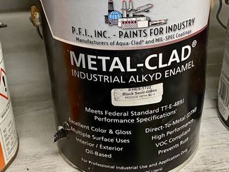 P.F.I. Metal-Clad Black Semi-Gloss Paint