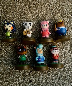 Nintendo Animal Crossing Amiibo Figures – Set of 7 – $65 OBO