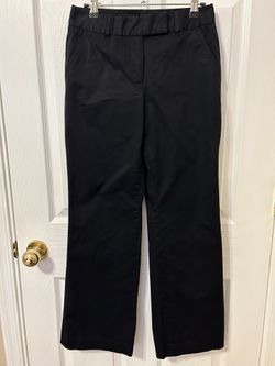 Talbots Size 0 Petite Heritage Style Black Cotton Slacks