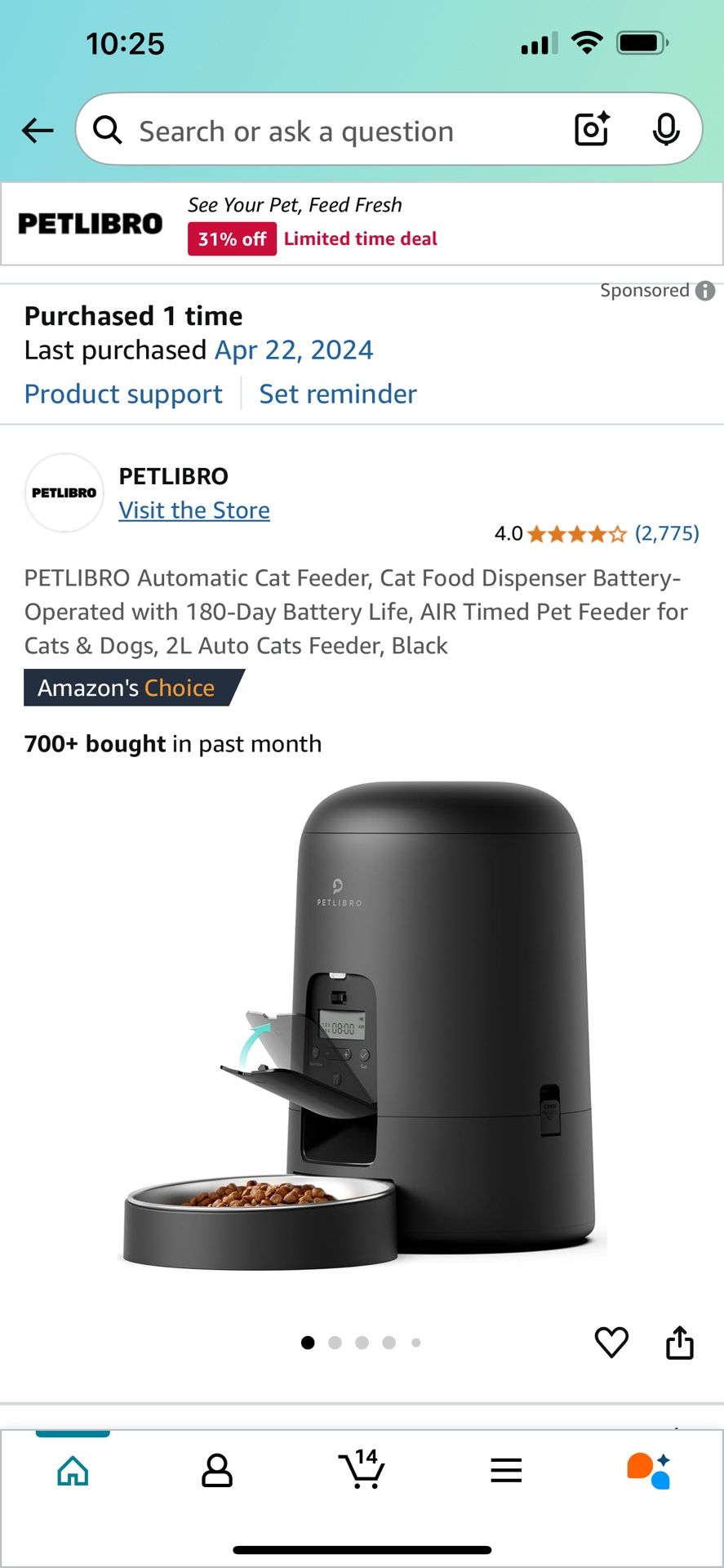 Petlirbo Automatic Cat/Dog Feeder