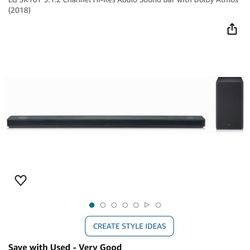 LG SK10Y 5.1.2 Channel Hi-Res Audio Sound Bar with Dolby Atmos