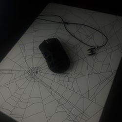 GLASS MOUSEPAD SPIDERWEB