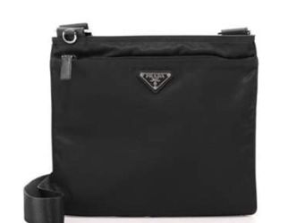 Prada messenger bag - black - gently used