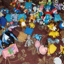 around 60 Pokémon toys and 4 ball all in one shot great deal