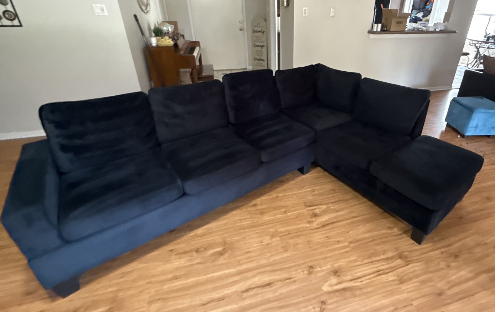 Black Couch Sectional 