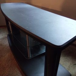 Big Entertainment Center with Glass Shelves 