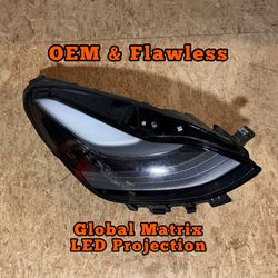 2024 Tesla Model Y Right Side Global Matrix LED Projector Headlight 1514953-00-E