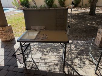 coleman pack-away deluxe portable kitchen