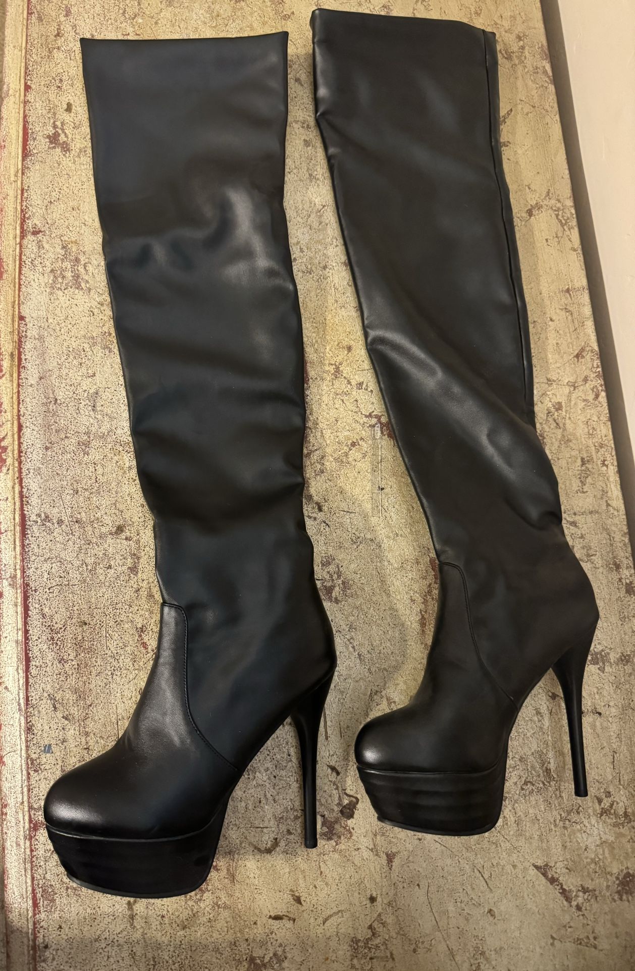Black Thigh High Boots Women’s