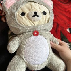 Rilalkkuma Cat Plushie, Anime Cartoon Toy