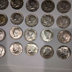 20 Silver Kennedy Half Dollars
